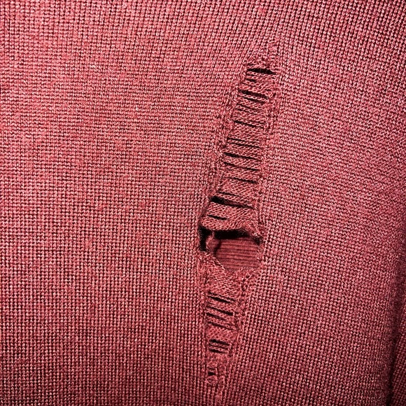 Lululemon Merino Wool Wrap Sit In Lotus Garnet Burgundy Maroon - Picture 12 of 13